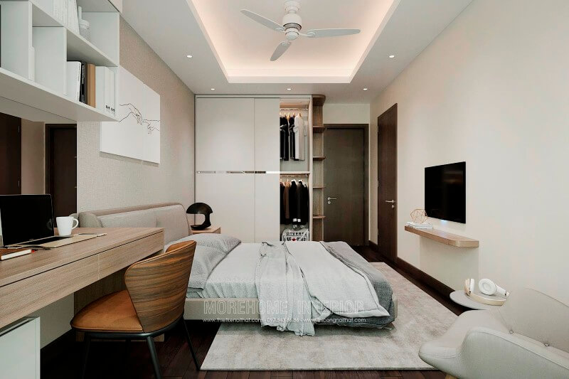 Mỹ mãn với ý tưởng bố trí nội thất phòng ngủ phong cách hiện đại cho căn hộ chung cư nhỏ